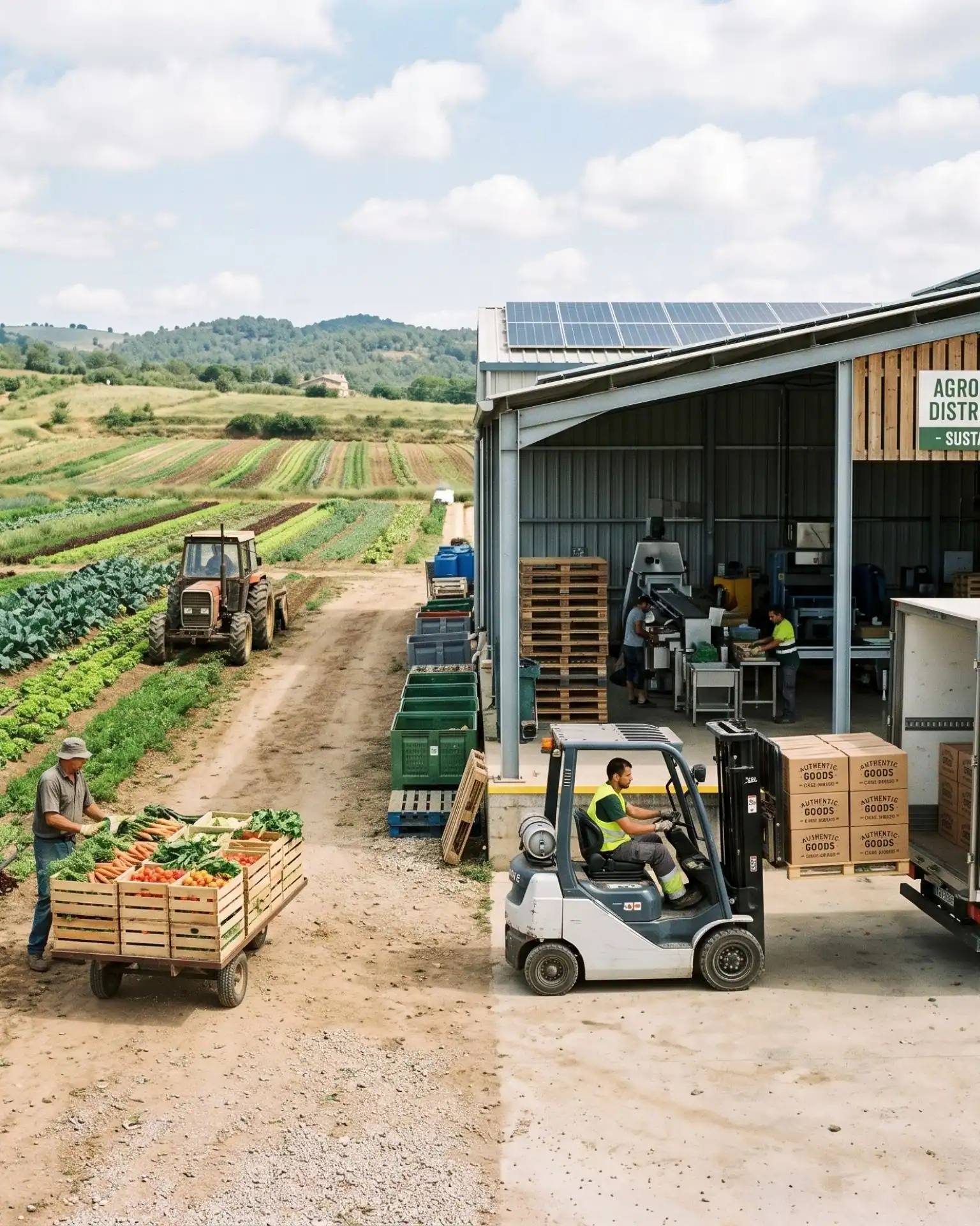 Eco-friendly crop cultivation reflecting a strategic portfolio focus on primary sector companies delivering actual goods.